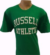 Russell Athletics Heren T-Shirt - Groen/Wit - Maat XXL