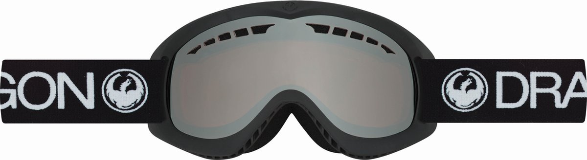 Dragon DR DX 1 Unisex Skibril - Zilverrode spiegellens - M-L