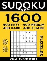 Sudoku Book 1,600 Puzzles, 400 Easy, 400 Medium, 400 Hard and 400 Extra Hard