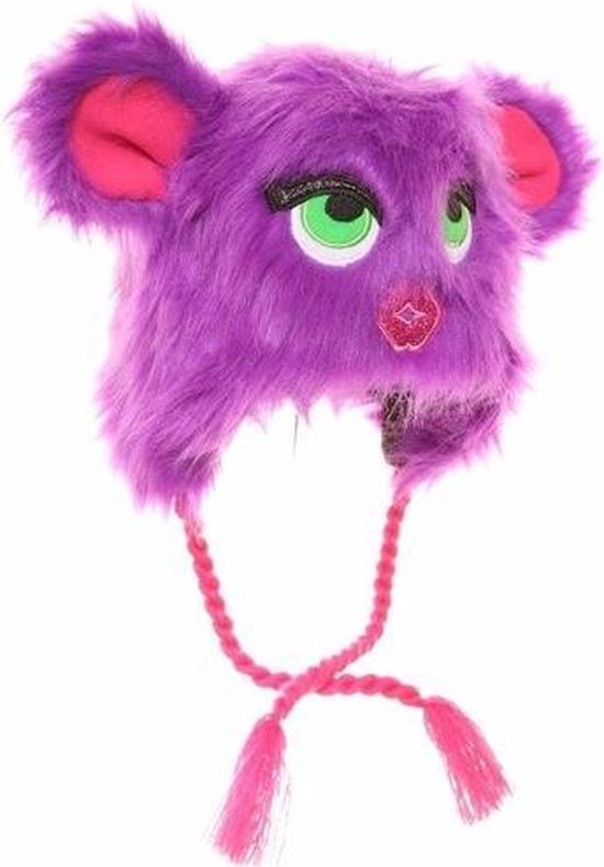 Monster muts met oren paars voor meisjes | bol.com