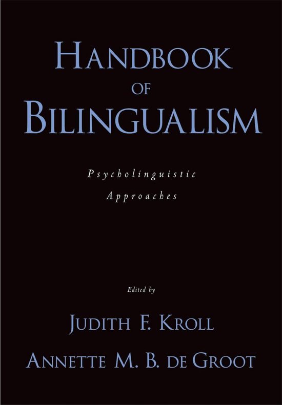 Handbook of Bilingualism - cover