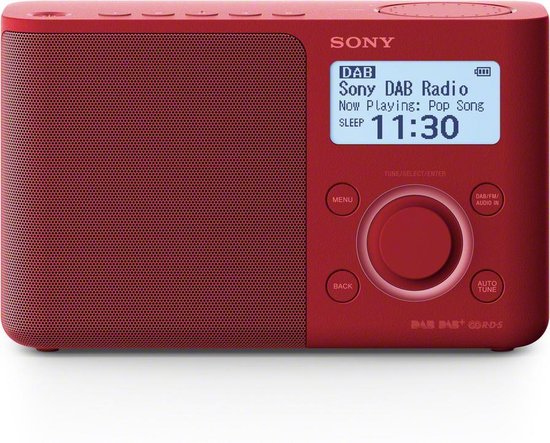 Sony XDR-S61D - DAB+ Radio - Rood - Sony