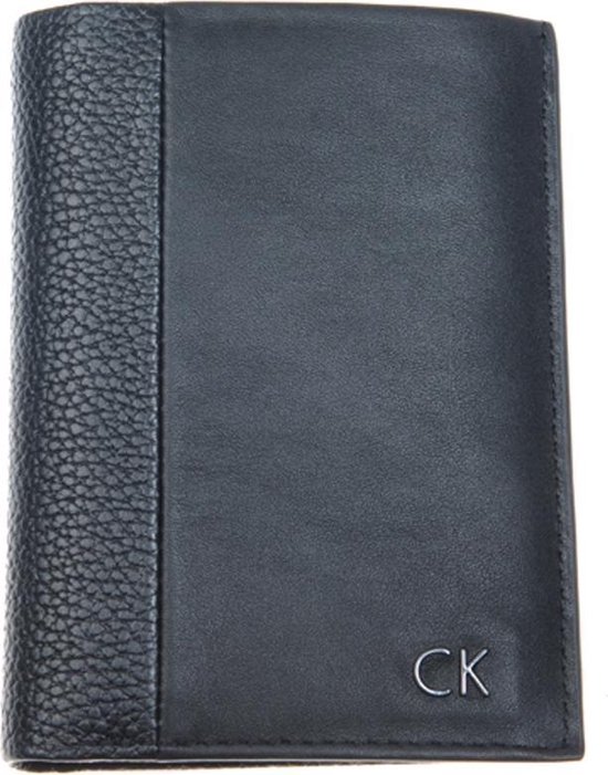 Calvin Klein - New Nathan - NS 8cc+coin+pass - heren portemonnee - black |  bol.com