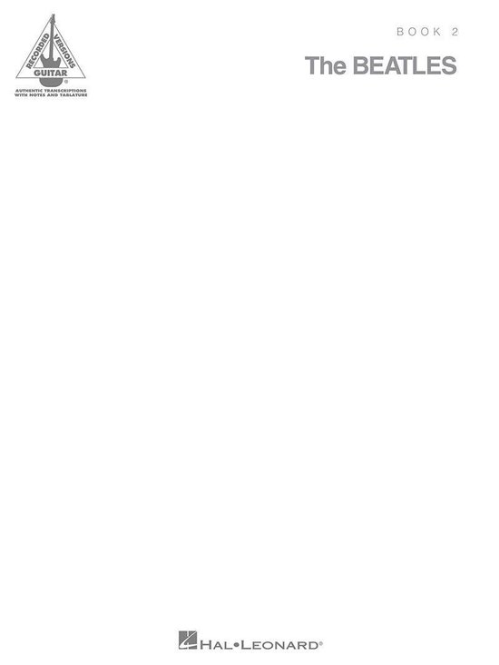 The Beatles (The White Album) (Songbook) - cover