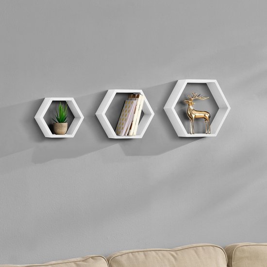 en.casa] Design Wandplank - planken - grijs model 1