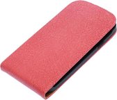 Roze Ribbel flip case cover hoesje voor HTC Desire 500