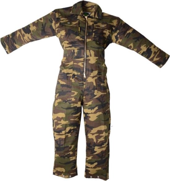 Combinaison enfant en coton camouflage militaire MM - taille 116 | bol.com