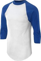Soffe Klassiek Honkbal Ondershirt 3/4  Mouw - Volwassenen - Royal Blauw - Small