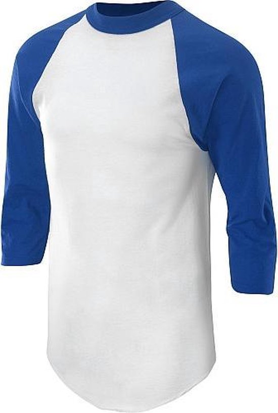 Soffe Klassiek Honkbal Ondershirt 3/4  Mouw - Volwassenen - Royal Blauw - Medium