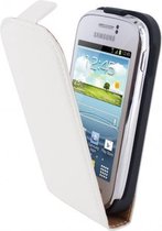 Mobiparts Premium Flip Case Samsung Galaxy Young White