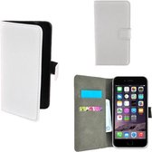 Wallet bookcase wit premium hoesje voor iPhone 8 Plus