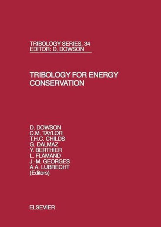 Tribology for Energy Conservation - cover