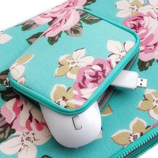 Dames Laptop Sleeve 13 inch 13.3 inch Mintgroen Roze Voor alle