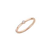 Melano Friends mini cz ring - rosekleurig - dames - maat 58