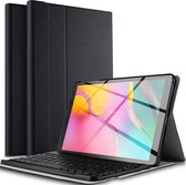 Tablet2you - Samsung Galaxy Tab A - 2019 - Toetsenbord in leren hoes - T510 - T515 - Zwart - 10.1