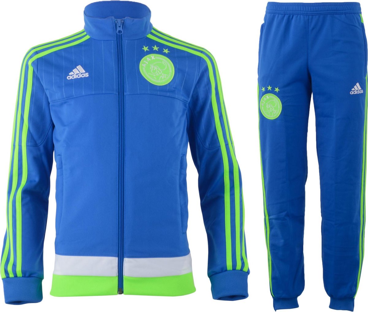 adidas Ajax Trainingspak - - Jongens - blauw/groen |