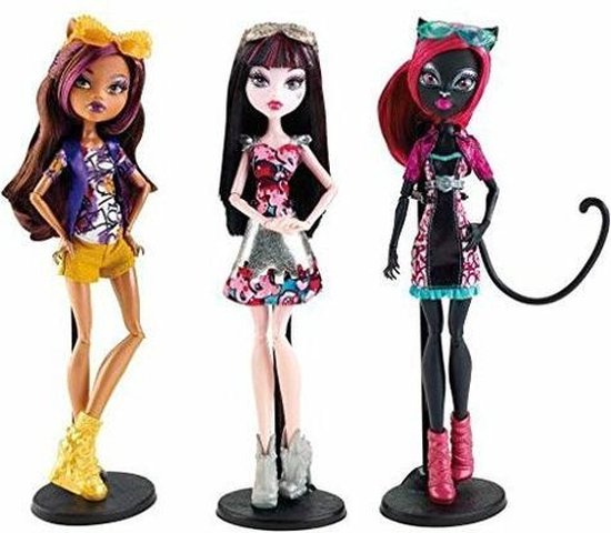 bezig Slager Specificiteit Monster High pop "Draculaura & Catty Noir & Clawdeen Wolf Boo York | bol.com