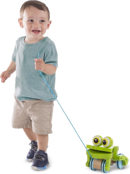 Melissa & Doug Frolicking Frog Pull Toy van Melissa & Doug — afbeelding 3