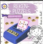 Reken Puzzel | Spelenderwijs Leren | Rekensom Maken | Leren Tellen en Rekenen | Incl. Houder / Kaarten en Cijfers | Rekenen