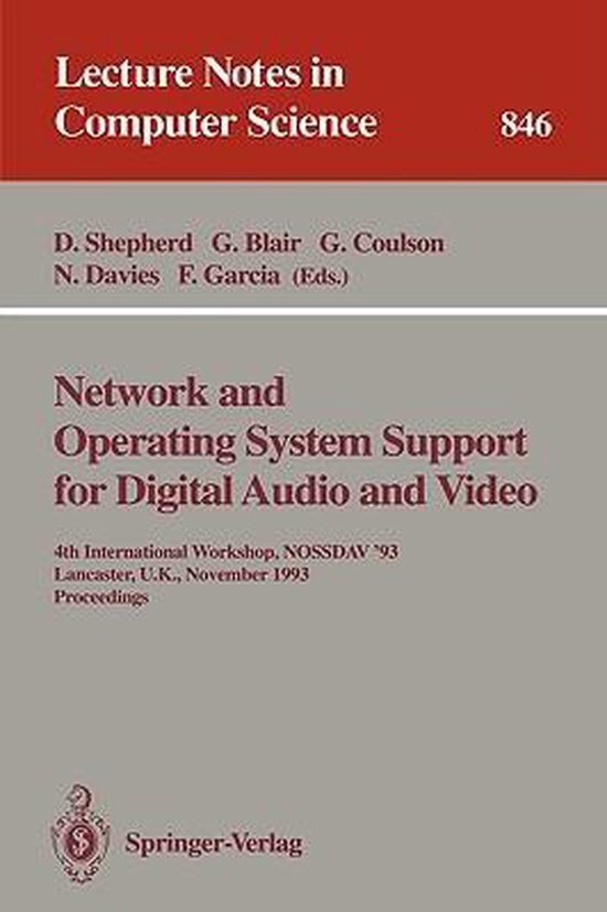 Network and Operating System Support for Digital Audio and V ... - cover