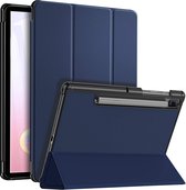 Tablet2you - Samsung Galaxy Tab S6 - Smart cover - Hoes - T860 - T865 - Donker blauw - 10.5