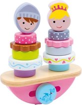 Small Foot Houten Balanceerwip Ridder En Prinses 16x6x18 Cm