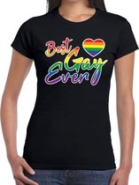 Best Gay ever gay pride t-shirt zwart voor dames L