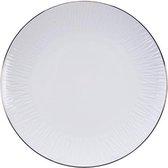 Tokyo Design Studio - Assiette plate Nippon Or Blanc 19cm Lignes