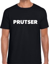 Prutser tekst t-shirt zwart heren 2XL