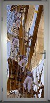 Deurposter 'Tall ship' - deursticker 75x195 cm