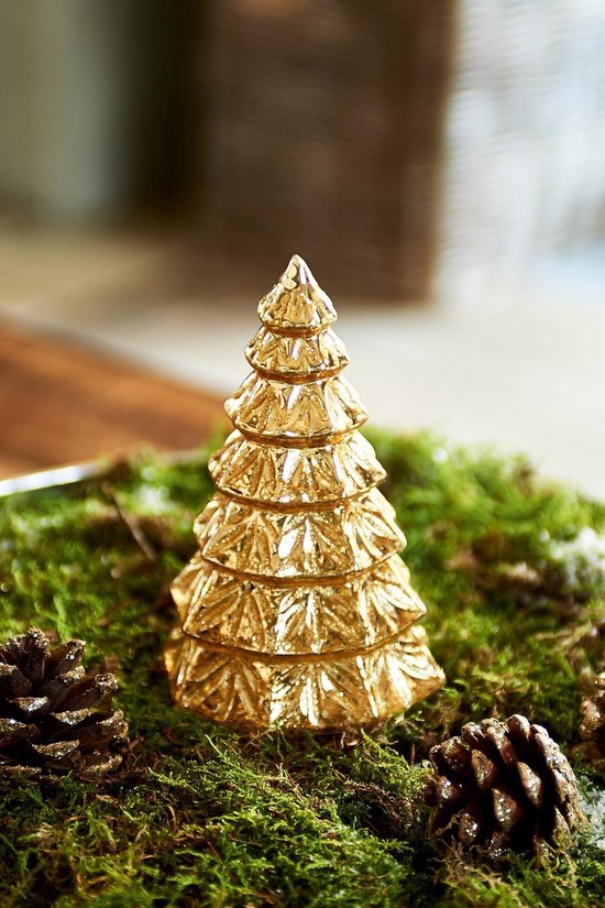 onvoorwaardelijk min Lastig Rivièra Maison Essex Christmas Tree - Kerstboom - 14.5cm - Goud | bol.com