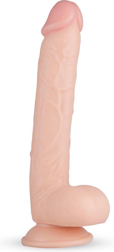 Real Fantasy - Elvin - Realistische Dildo met Zuignap - 27,5 cm - Dildo - Dildo's - Sex Toys voor Vrouwen en Mannen - Dildo Mannen Anaal - Beige