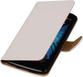 Bookstyle Wallet Case Hoesje Geschikt voor LG K10 Wit