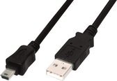 ASSMANN Electronic 84127 USB-kabel 1 m USB 2.0 USB A Mini-USB B Zwart