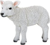 Statue de jardin en polystone agneau 21 cm - Statues d'animaux mouton 21 cm