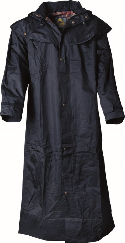 Foto: Lange regenjas scippis stockman coat rain wear mt xxl