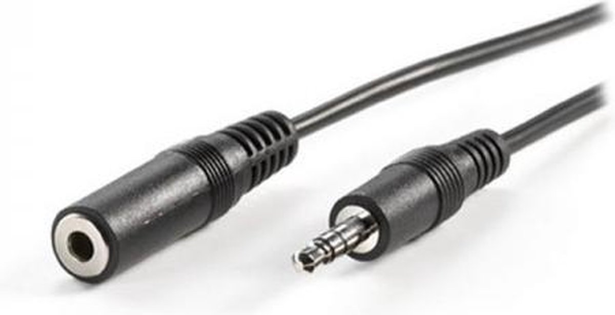 Adj 300-00032 audio verlengkabel 3 m 3.5mm Zwart M/F
