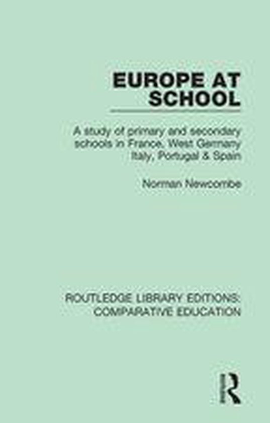 Routledge Library Editions: Comparative Education - Europe a ... - cover