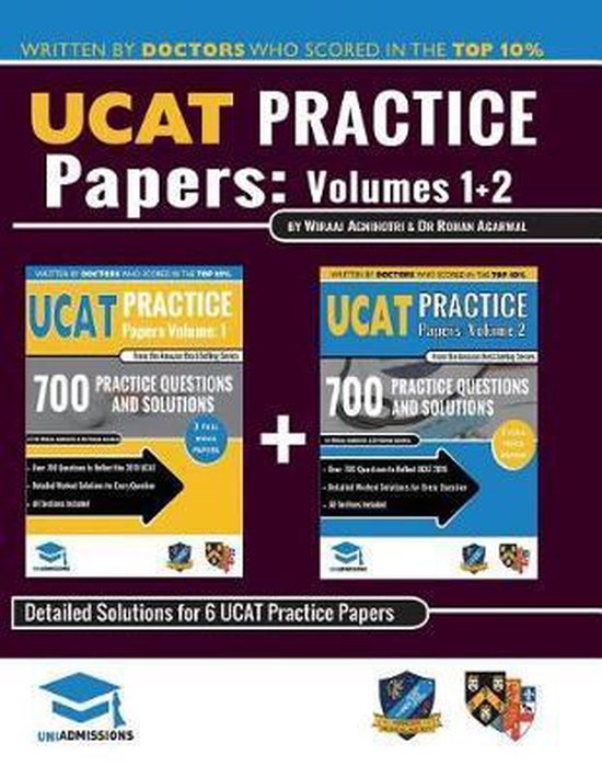 UCAT PRACTICE PAPERS VOLUMES ONE & TWO - cover