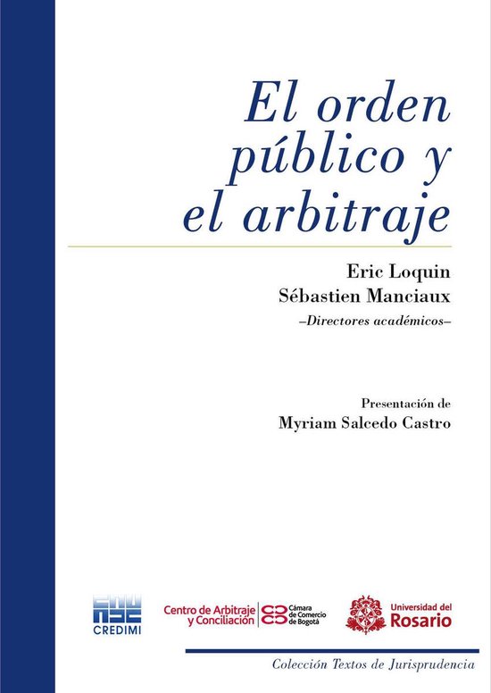 Textos de Jurisprudencia 1 - El orden público y el arbitraj ... - cover