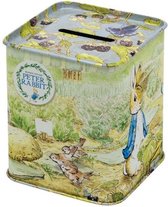 Beatrix Potter - Spaarpot Peter Rabbit - 7,7 x 7,7 x 9,2  cm - Blik