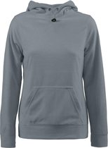 Printer Switch Fleece Hoodie Dames Metaalgrijs - Maat S