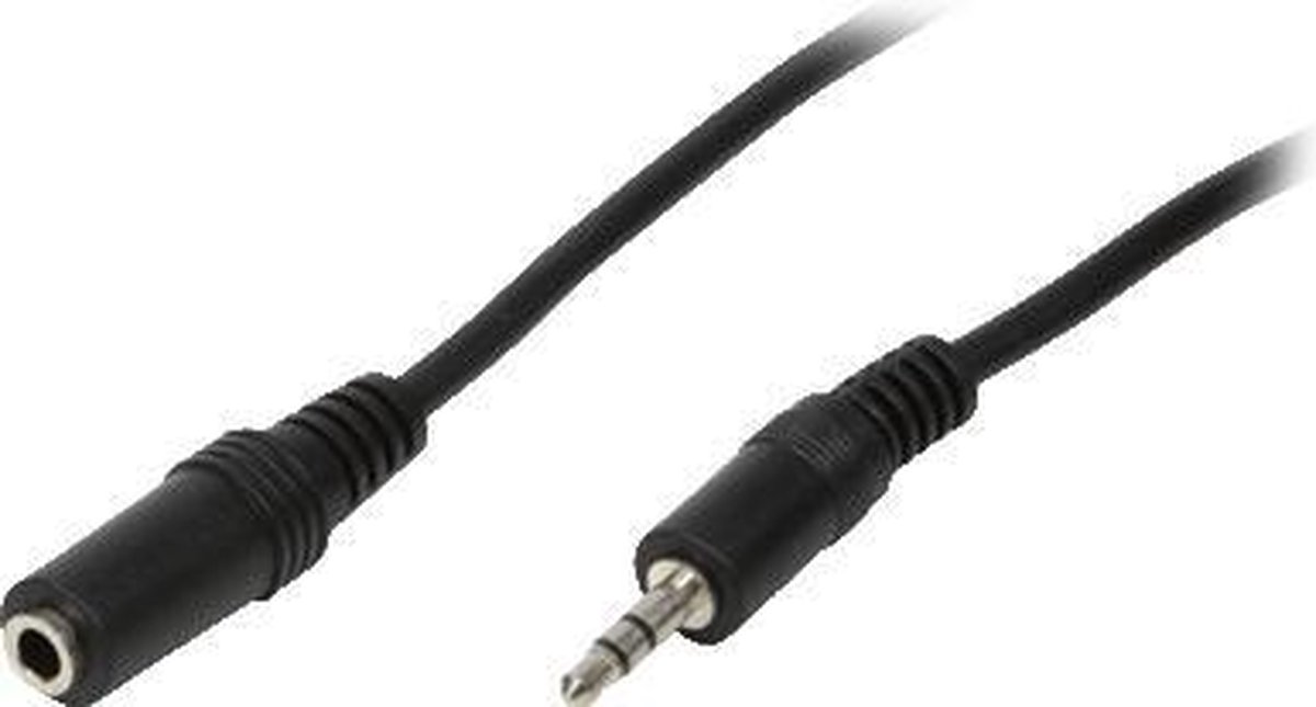 LogiLink AudioVerl. 1x 3,5mm -> 1x 3,5mm St/Bu 10.00m bk