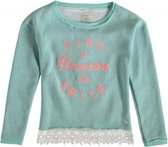 Indian blue mintgroene sweater met zilverdraad Maat - 176