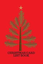 Christmas Card List Book