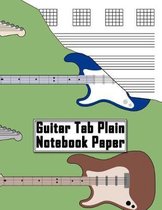 Guitar Tab Plain Notebook Paper