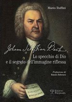 Couverture de livre avec portrait de Johann Sebastian Bach, par Mario Ruffini. Titre : "Lo specchio di Dio e il segreto dell'immagine riflessa".