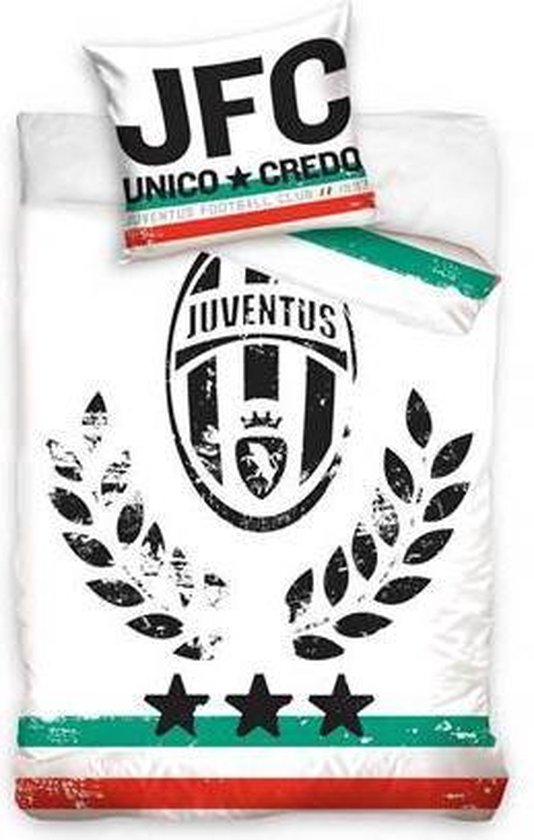Onbekwaamheid vonk bank Juventus dekbedovertrek Wit 1-persoons (140x200 cm + 1 sloop) (leaves) |  bol.com