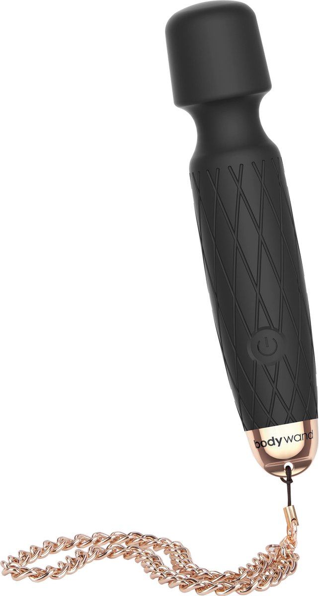 Goedkoopste Bodywand - Luxe Mini USB Wand Vibrator Zwart