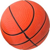 Hondenspeelgoed drijvende spons basketbal, 9 cm.